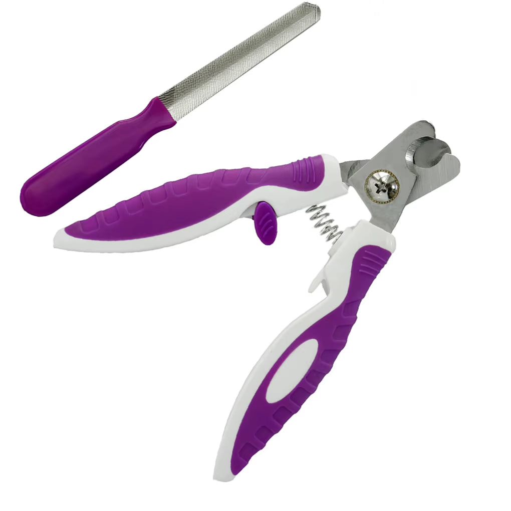 Pets ABS Stainless Steel Nail Clippers Scissors Files Dogs Cats Claw Trimmer Cutter Grooming Tools Set