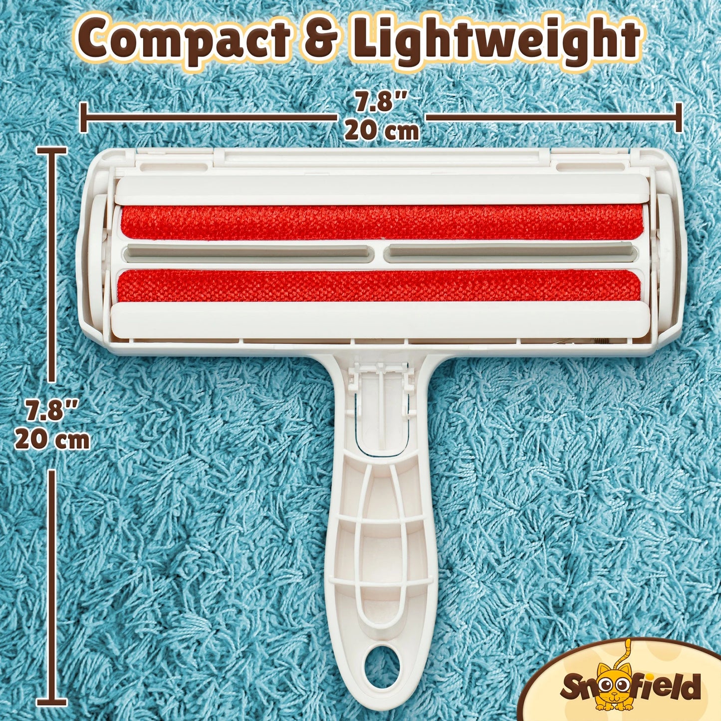 Effortless Pet Hair Removal: Reusable Lint Roller for Dogs & Cats - Your Ultimate Fur-Busting Tool