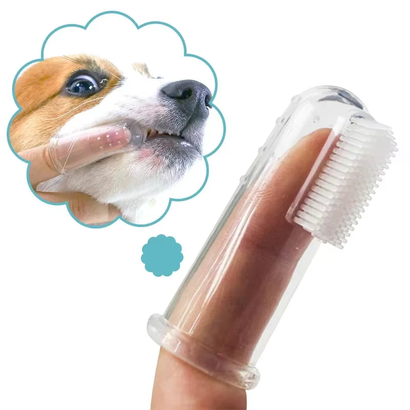 Revolutionary Soft Silicone Finger Toothbrush for Dogs and Cats - Eliminate Bad Breath and Tartar with Ease!