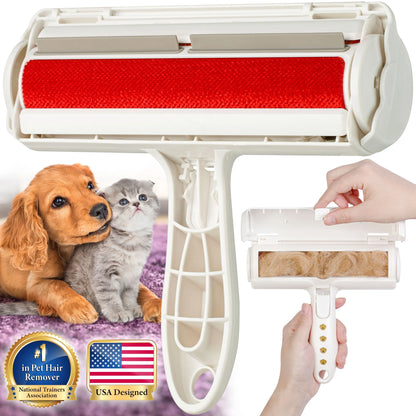 Effortless Pet Hair Removal: Reusable Lint Roller for Dogs & Cats - Your Ultimate Fur-Busting Tool