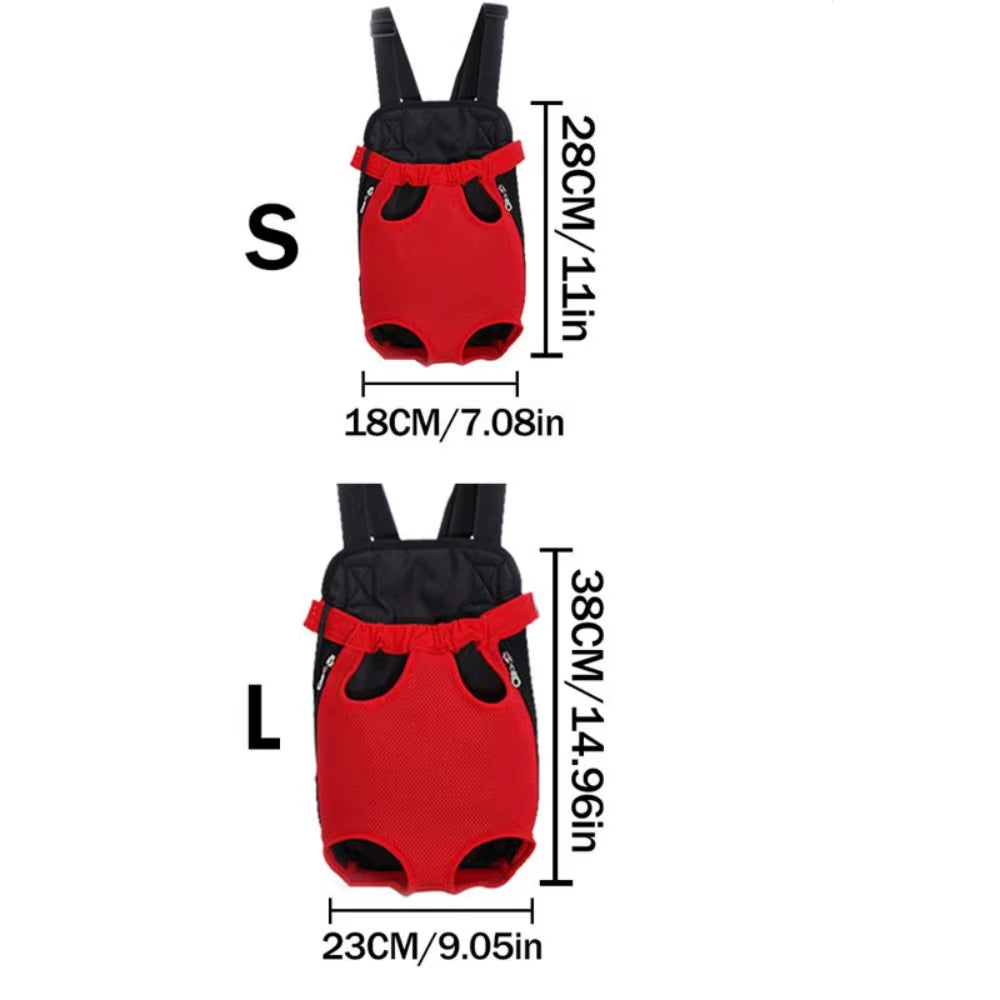 Adjustable Dog Front Carrier Legs Out Dog Backpack Carrier Pet Carrier Backpack for Small Dogs Cats and Puppies