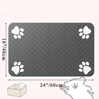 Premium Waterproof Pet Feeding Mat - Quick Dry, Anti-Slip, and Stain-Resistant for Dogs and Cats