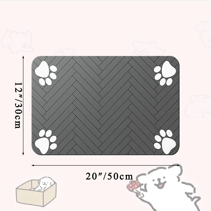 Premium Waterproof Pet Feeding Mat - Quick Dry, Anti-Slip, and Stain-Resistant for Dogs and Cats