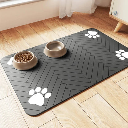 Premium Waterproof Pet Feeding Mat - Quick Dry, Anti-Slip, and Stain-Resistant for Dogs and Cats