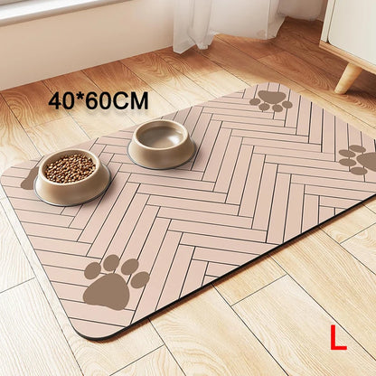 Premium Waterproof Pet Feeding Mat - Quick Dry, Anti-Slip, and Stain-Resistant for Dogs and Cats